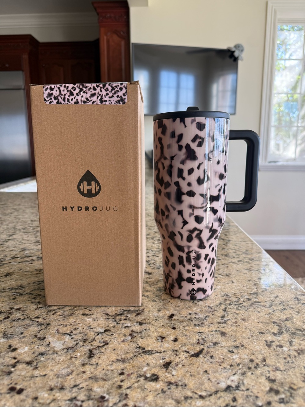Hydrojug Blonde Tortoise Traveler Tumbler 40oz
